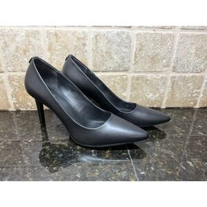 Michael Kors Womens Sz 9 M Dorothy Flex Stiletto High Heel Pump Black Leather